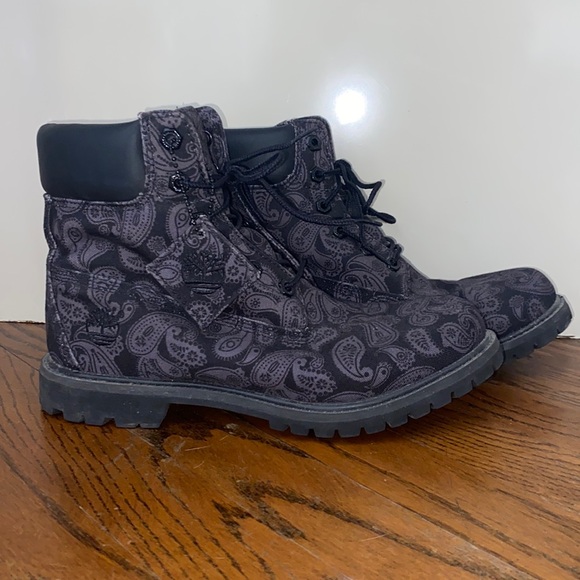 Rare Paisley Timberland Boots - Picture 1 of 2